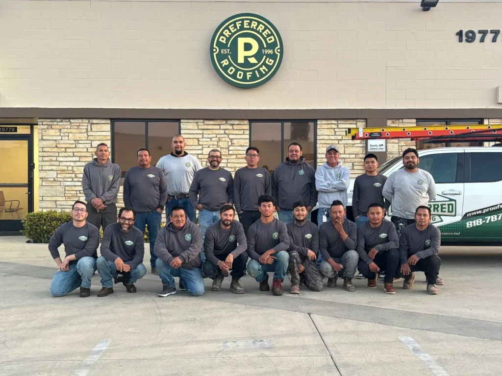 The Preferred Roofing team at our Northridge, CA headquarters